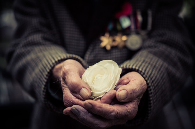 Bill Mitchell. 100-year-old Second World War veteran. Armistice Day, Christchurch 2013.
&ldquo;Where is peace? Is it a myth or does it exist? Women and children are the world and yet in war it is the women and children who suffer the most. I hope women step forward to secure peace for the future.&rdquo;